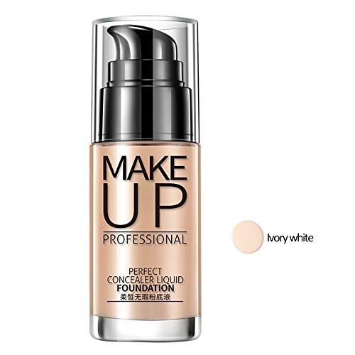 Preisvergleich Produktbild Concealer, Liquid Foundation,30ml Foundation,Creme Concealer Grundierung, Liquid Foundation Concealer Whitening Makeup Concealer Abdeckung Bosixty