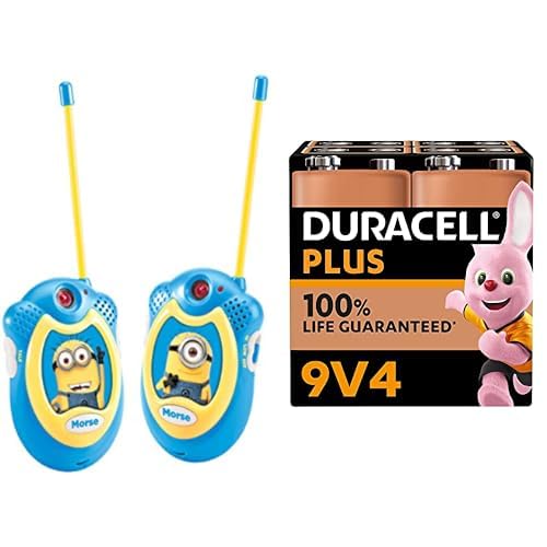 Talkie-walkie Minions Lexibook pour jouer au jardin avec piles Duracell 9V