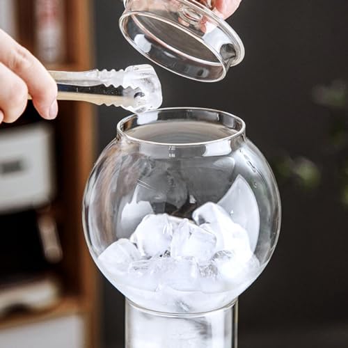 Machine à café à extraction à froid avec goutteur réglable et carafe en verre pour cold brew pur