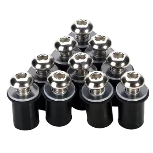 Vis de rechange moto M5 argent pour rénover votre bulle Yamaha YZF R1 R6 FZ6 avant l'été