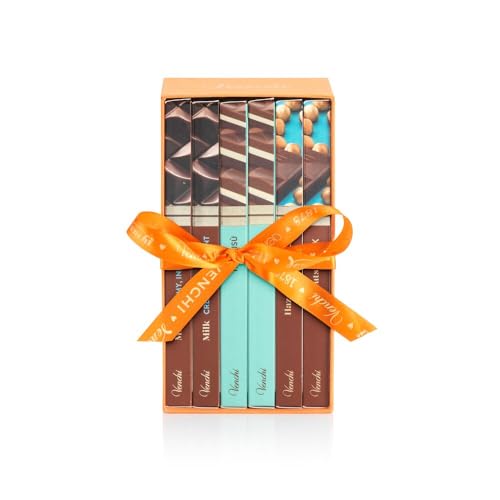 Venchi - Kit de 6 Tabletas de Chocolate con Leche Surtidas, con Chocolate con Leche, 'Avellana Piamonte', 566 g, Sin Gluten, Sin Colorantes y Sin Conservantes