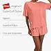 Hanes Women's Originals 2 Piece Lounge Set, Comfywear Supersoft Boxy T-Shirt & Sleep Shorts Loungewear Set