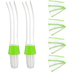 Persianas Recicladas Bimkole Cepillo Limpiador de persianas para Ventanas con 4 Fundas de Microfibra Herramientas de Limpieza de persianas Plumero para persianas de Techo Ventiladores de Coche Persianas Colector de Polvo