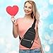 Cross Body Bag Small Sling Bag Crossbody Bags for Women Trendy Fanny Pack Sling Backpack - Black