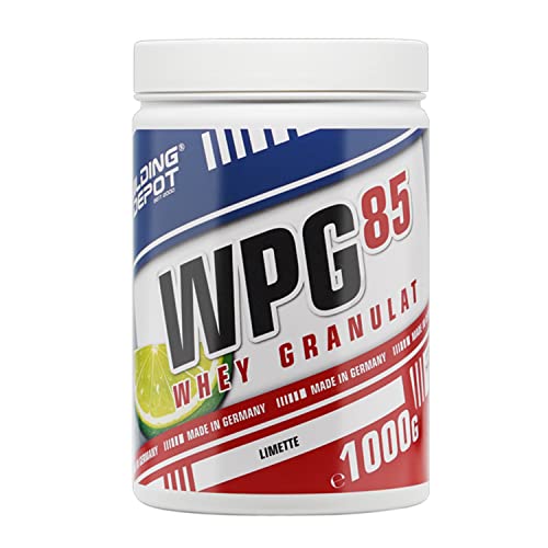 Bodybuilding Depot - WPG-85 Clear Whey Protein Granulat/Isolat 1kg - Limette | speziell zum Mixen in Wasser | perfekte Löslichkeit | hoher BCAA und EAA Anteil