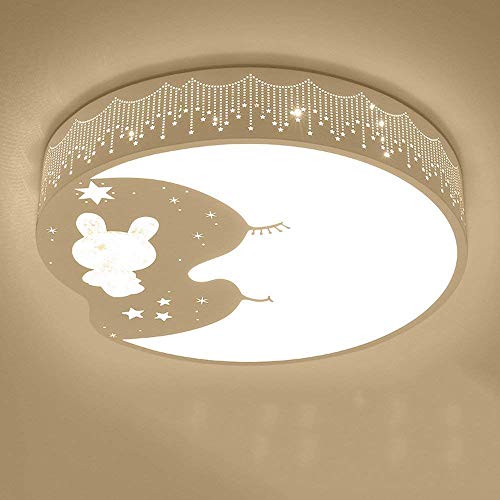 Éclairage extérieur plafonnier LED moderne lune 30W dimmable pour chambre et salon