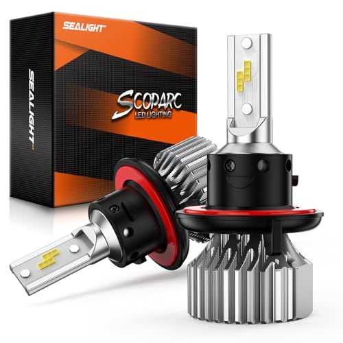 Image of πππ Headlight Bulbs, 64000LM Cool White 6500K, 9008 LED Bulbs, Pack of 2