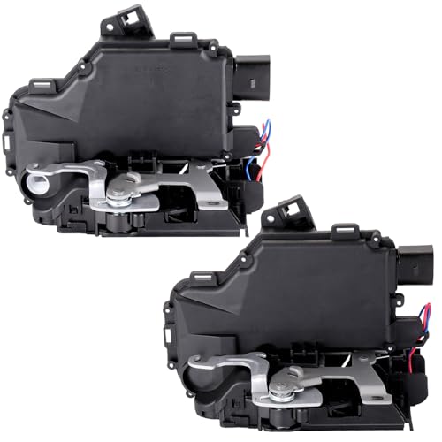 Image of CCIYU 2PCS Front Right+Rear Right Passenger Side Door Latch Lock Actuator Fit for VW Jetta 1999-2005,for VW Passat 1999-2005, Door Lock Actuator Assembly, Replaces # 3B1837016A,3B1837016