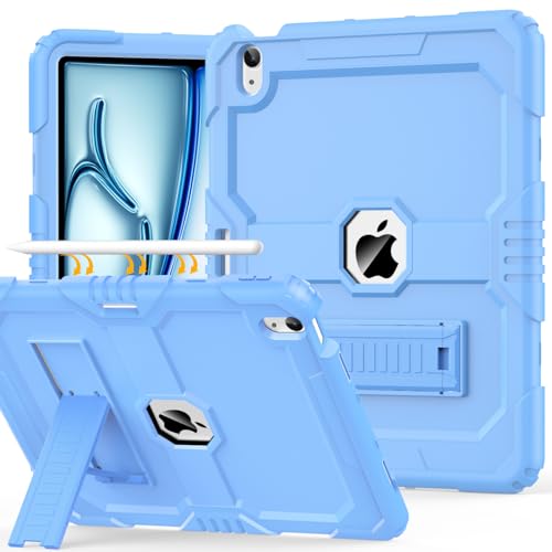 Coque iPad Air 13 2024 robuste anti-choc avec support et porte-stylet