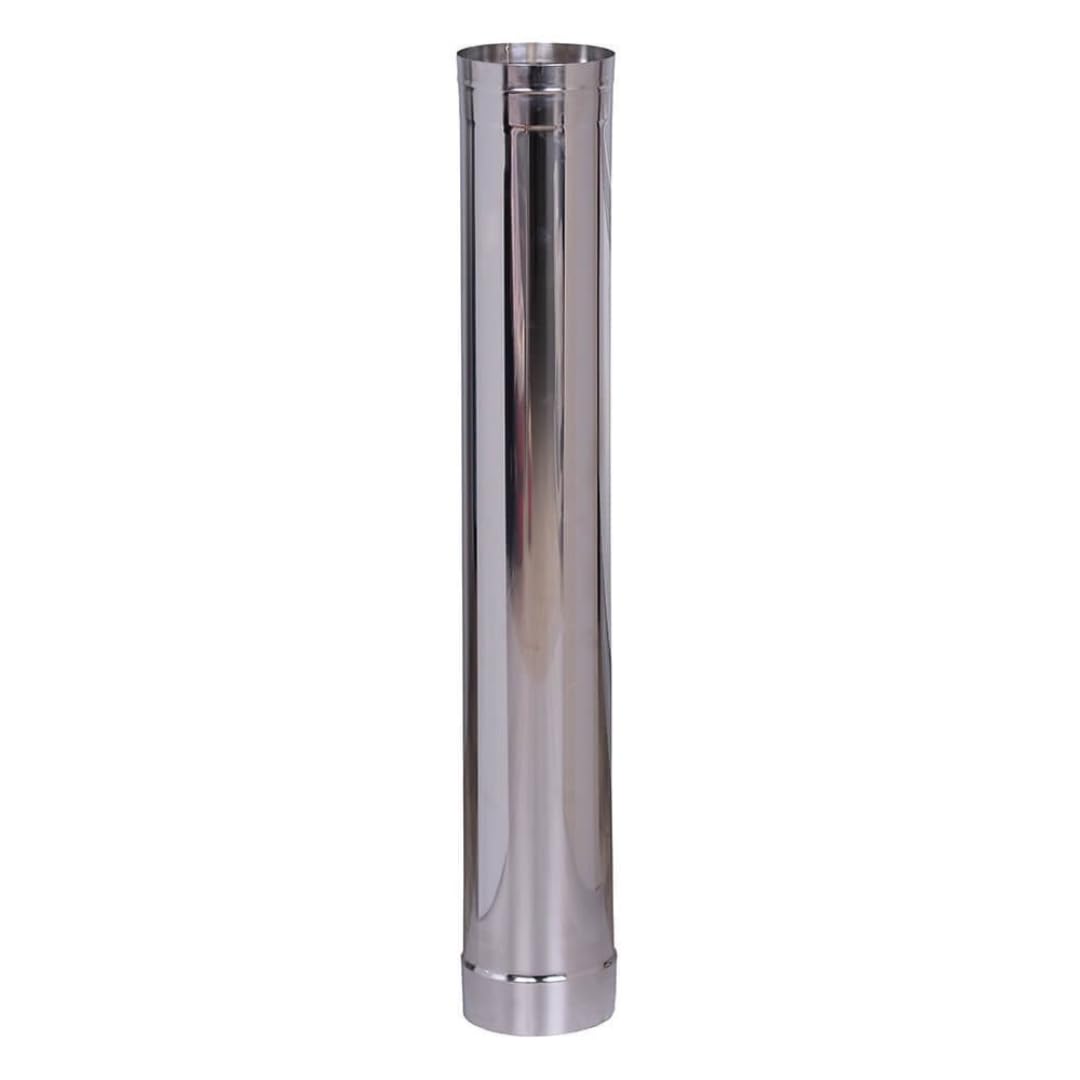 Edelstahlrohre Rauchrohr Set Ofenrohr Abgasrohre 150mm Inox 304 Edelstahl Abgasrohr 1m 0,5 m Bogen Winkelrohr 90° für Rauchabzug Adapter schornstein Erweiterung Ofenrohr Wandrosette, Durchmesser 150mm