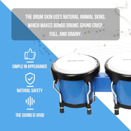 Soulmate Bongo Drum 4 And 5 Set For Kids Adults