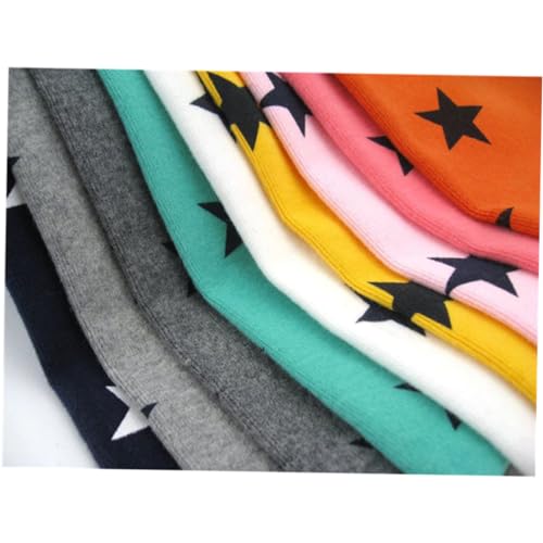 GALPADA Childrens Cotton Winter Scarf with Five Pointed Star Print Warm Grey Neckerchief for Boys and Stylish Soft Neckwear for Fall and Winter Outdoor Use3