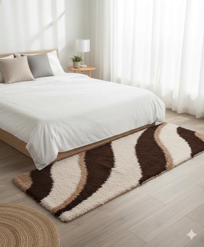 Image of inch- 2x5 ft Shaggy Rug Runner - Fluffy and Durable Carpet for High-Traffic Areas, Perfect for Entryways and Compact Interiors