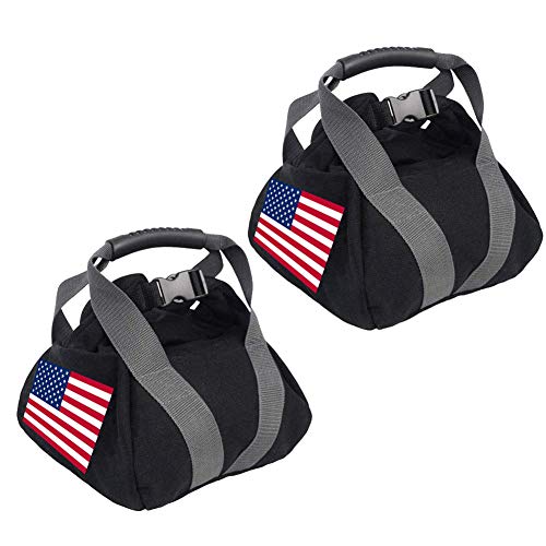 2-Pack Adjustable Sandbags For Fitness,Workout Kettle-Bells Sandbag Wtih Handle For Training Home Training, Yoga, Fitness, Travel, Beach #TOP3