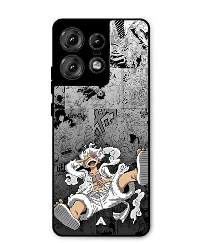 Image of Premium Anime 2 Case for Moto Edge 50 Pro (Glossy Finish) Soft-Touch Metal TPU Back Cover, Shockproof, Designer, Aesthetic Mobile Phone Case