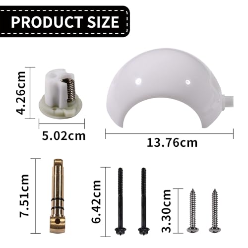 Image of 385318162 RV Toilet Flush Ball and Shaft Kit Compatible with Sealand Pedal Flush Toilets Boat RV