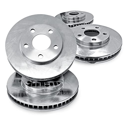 R1 Concepts eLINE Series Front Rear Brake Rotors Compatible For 2011-2021 Chevrolet Silverado 2500 HD, Silverado 3500 HD, Suburban 3500 HD, GMC Sierra 2500 HD, Sierra 3500 HD