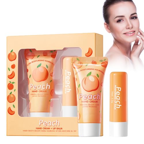 Crema De Manos + Bálsamo Labial Hidratante, Crema Para Secas Y Agrietadas Recupera Las Manos Dañadas Protector Bálsamo Labial Labios Para Hombres Y Mujeres, Hidratante Y Reparadora