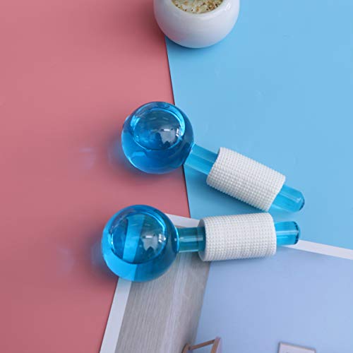 DOITOOL 2 peças de globos de rolo de gelo, globos faciais, globos de gelo; ferramentas de massagem p