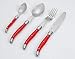 FlyingColors Laguiole Stainless Steel Flatware Set. Multicolor Handles, Wooden Storage Box, 34 Pieces