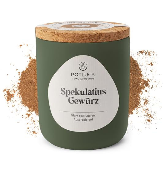 POTLUCK | Spekulatius Gewürz | Gewürzmischung im Keramiktopf | 60g | Vegan, glutenfrei und mit...