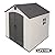 Lifetime 6411 Outdoor Storage Shed with Window, 8 by 7.5 Feet,Putty/Brown