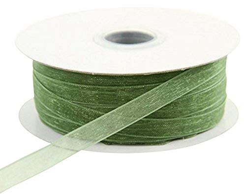 Shinoda Design Center x25yd Moss Chiffon Ribbon 3pc Set, 1/4