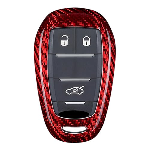 Coque clé Alfa Romeo carbone rouge l'accessoire idéal au quotidien pour passionné