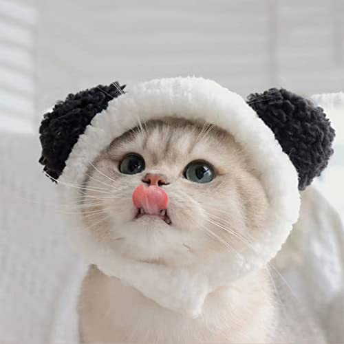 Sombrero para disfraz de mascota Panda con orejas miniatura 7