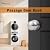 Probrico Brushed Nickel Passage Door Knobs Round Handles for Hall or Closet Knobs Keyless Hardware, 5 Pack