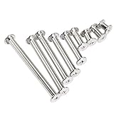 IZTOSS 240PCS Chicago Binding Screws Assorted Kit 9 Sizes Stud Screw Posts Rivet Chicago Button for...