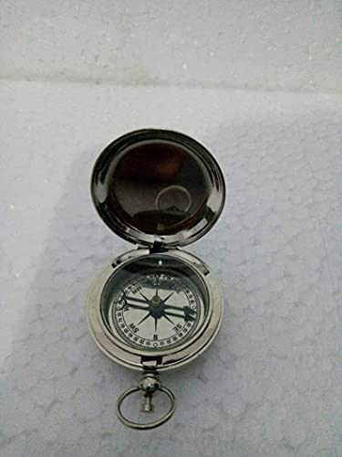 Brújula de bolsillo plegable de latón 2 pulgadas miniatura 3