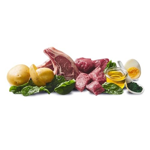 DOGGY Dog Paté Wild & Lamm, 6 x 200 g, Nassfutter für Hunde, getreidefreies Hundefutter mit Lachsöl und Grünlippmuschel, Alleinfuttermittel mit Spinat und Kartoffeln, Made in Germany