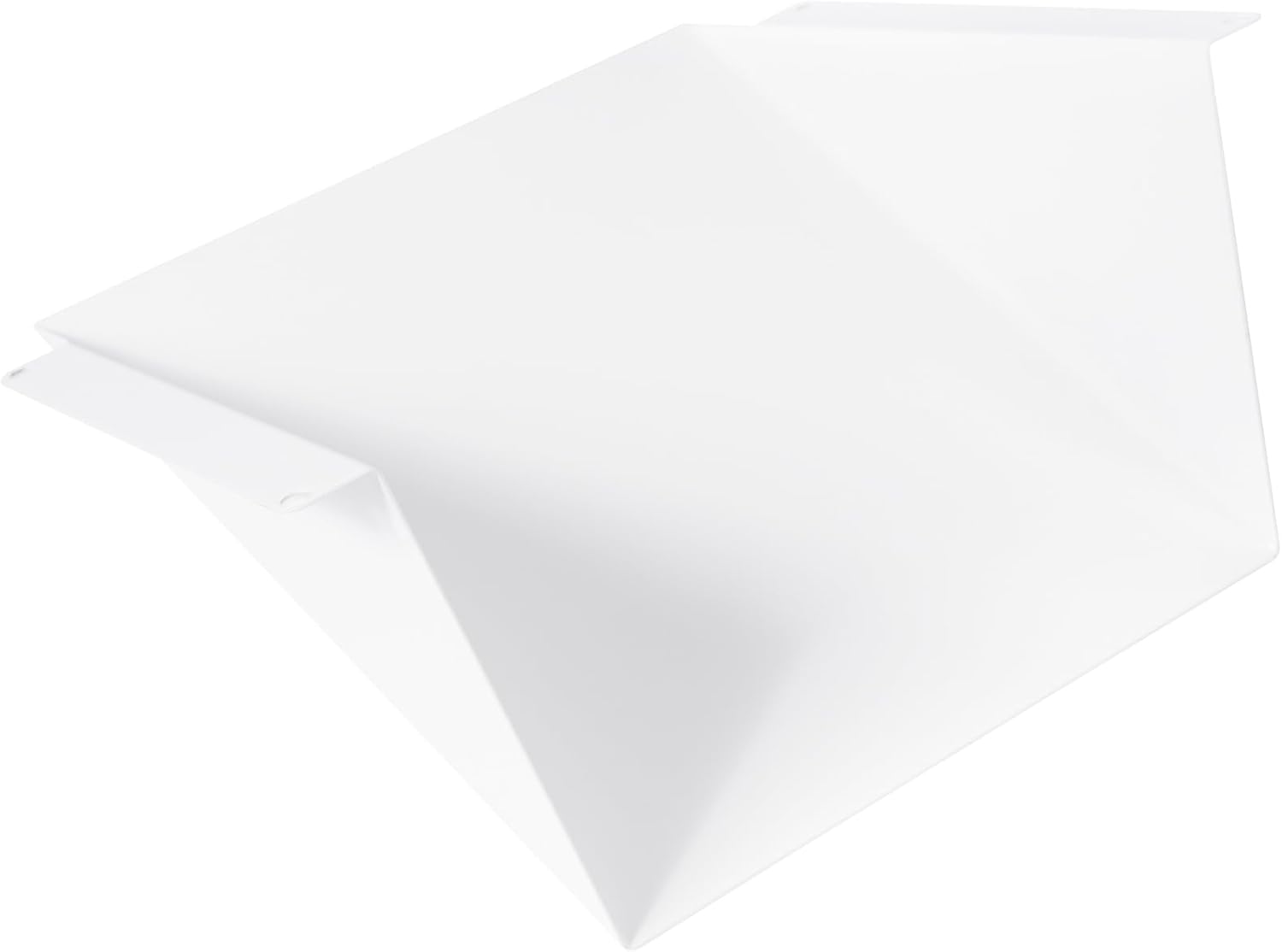 Vent Systems 6 x 6 Inch White Galvanized Steel Vent Deflector – Wall Dryer AC Vent Deflector – Outdoor Exhaust Vent Guard RV Side Vent Cover Trailer – Air Vent Rain Cover for HVAC System