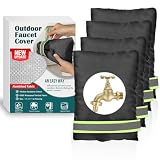 Outdoor Faucet Covers for Winter Freeze Protection, 4 Pack 7' W x 9' H Thicken...