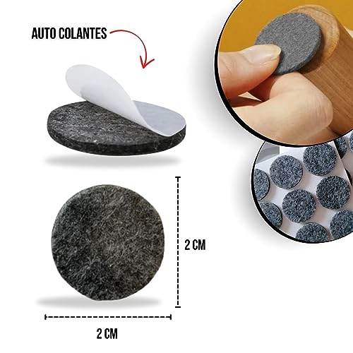 Kit 64 Protetor Feltro Auto Adesivo Pé Sofá Cadeira Mesa