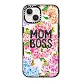 CASETiFY (ケースティファイ) インパクトケース iPhone 14用 [Slim / 8.2 m 軍用グレードの4倍の落下に対する保護/ワイヤレス充電対応] - MOM BOSS - クリアブラック