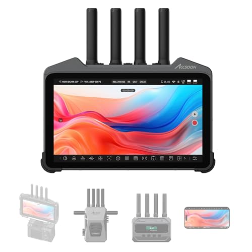 Image of Accsoon CineView M7H Pro 4K60 Wireless Video Transmitter Receiver&Camera Monitor, 7 inch Camera Control 3D LUT HDMI 1200ft 60ms LAT., Mobile Monitoring, Pair CineView M7 Pro /Master 4K(Lite) /SE 4K /HE /SE