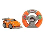 Little Tikes Youdrive Sports Car Orange & Grey with Easy Steering Rc Toy, Multicolor