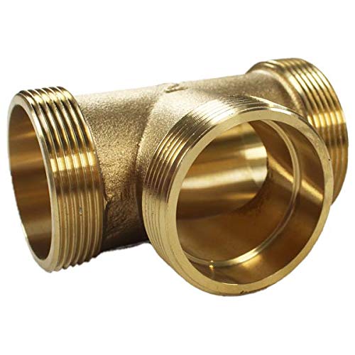 Raccord laiton à visser - Té Laiton Mâle 2" (50/60) -