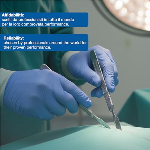 Swann-Morton - Griff mit einem abgestuften Skala, aus rostfreiem Edelstahl, Nr. 3, für Klingen Nr. 10, 11, 12, 15, Packung mit 1 Stück.