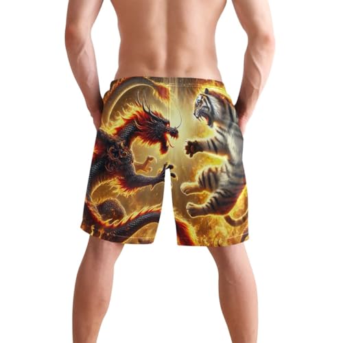 Otters Teal Mens Board Shorts Swimwear Casual Elastic Waist Drawstring Summer Beach Shorts4