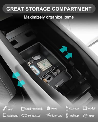 Image of CDEFG for 2026 Mazda CX5 Center Console Organizer Tray 2026 CX-5 Accessory | for 2026 Mazda CX-5 (S /Select /Preferred /Premium /Premium Plus) Accessories Middle Console Armrest Storage Box Coin Holder