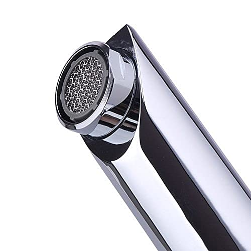 Torneira de pia com sensor automático sem toque Fontana com alça de controle de temperatura, cromada