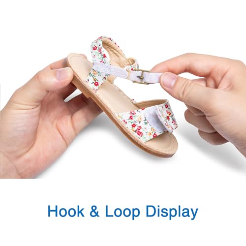 Image of THEE BRON Toddler Girls Vintage Open Toe Sandals Cushioned Comfy Summer Dress Shoes