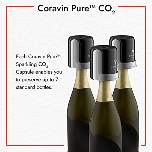 Coravin Sparkling CO2 Capsules | to be Used with Coravin Sparkling Wine Preservation System | Each Capsule Preserves up to 7 750ml Bottles - 6 Pack