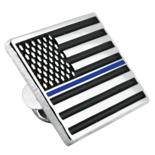 Image of PinMart's Thin Blue Line Lapel Pin
