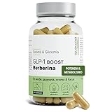 GLP-1 Boost – Con Berberina – Cromo 250 µg – Tè Verde, Fucus & Guaranà – Sazietà & Glicemi...