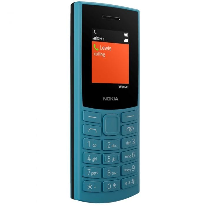 Nokia 105 4G double SIM (2023) téléphone portable, bleu océan