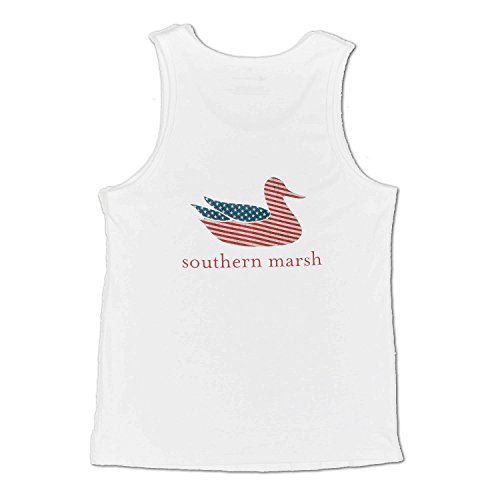 Southern Marsh Authentic Flag - Tank, White, Small